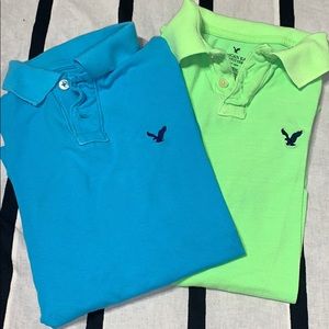 Men’s xs american eagle polos.